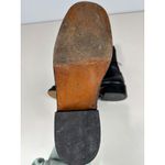 Charles David Black Combat Boots Women 10 Leather Stretch Lace Up Goth Emo $250 Photo 6