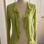 Banana Republic  Light Green Ruffled Cardigan Photo 0