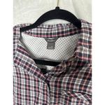 Eddie Bauer  Womens Long Sleeve Day Hiker Shirt Atlantic Plaid Button Up Medium Photo 1