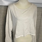 Fabletics  Womens XL‎ Long Sleeve Cropped Top Open Back Lightweight Activewear Photo 0