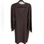 Nina Leonard #116  Ribbed Knit Stretch Sweater Dress Photo 1