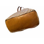 Robert Zur RINA Tote True Glove Leather Chestnut Brown & Beige Large Travel tote Photo 5