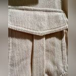 Ashley by 26 International  - off white /cream button up corduroy shirt shacket - Medium Photo 3