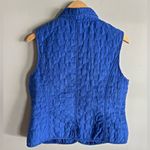 Christopher & Banks  Blue Quilted Vest Small Button Front Fall Layering Photo 5