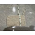 Silly Goose Hand Beaded Canvas Cosmetic Makeup Bag Pouch 4"x7" Tan Photo 3