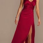 David's Bridal CHARMEUSE DRAPED STRAPPY DRESS Photo 0