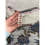 Dolan for Anthropologie Gray Multicolor Floral Long Sleeve Sweater Size Xs Photo 3