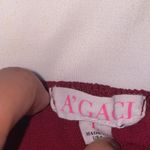 A'Gaci Burgundy Off-Shoulder Blouse Photo 3