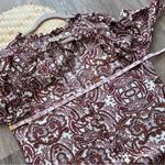 For Love & Lemons  Romy boho paisley printed‎ mini dress long sleeve Photo 5