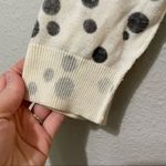 CAbi White & Grey Polka Dot 3/4 Sleeve Cardigan Sweater Womens S Casual Preppy Photo 5
