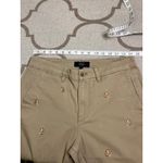 J.Crew  Chino Critter cargo pant, embroidered Fox, preppy, playful pants. size 6 Photo 3