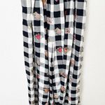 [Vintage] 90s Karen Alexander Black Plaid Wide Leg Scoop Neck Jumpsuit Size 4 Photo 6