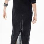 ZARA midi limited edition mesh black dress women’s Size Large long sleeves Photo 1