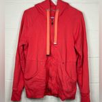 Athleta Sporty Woman’s Hooded Zip Up Long Sleeve Peach/Pink Jacket Photo 0