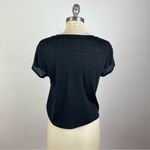 Lululemon Black Animal Print Crop Top Photo 4