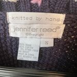 Vintage Hand Knit Jennifer Reed Grannycore Sweater Blue Photo 4