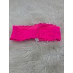 Aerie  Womens Lace Strapless Bandeau Fashion Tube Pink Size‎ Medium NWT Photo 5