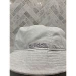 Adidas Originals White Bucket Hat OSFA One Size Aero Ready Light Purple Logo Photo 1