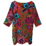 Desigual Minowa Dress Adjustable Tie Waist Tropical Mini Size Medium Photo 5