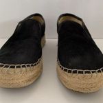 Sam Edelman Carrin Black Espadrille Platform Suede Slip On Shoes 7.5 M RARE HTF Photo 2