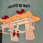 Life is Good SHORT SLEEVE BLUE BEACH GRAPHIC FLIPFLOP COTTON TEE SHIRT XS Photo 1