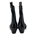 ZARA SRPLS Limited Edition Black Leather Cowboy Boots Size 40 EU 9 US Photo 10