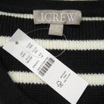 J.Crew NWT Emilie Sweater Lady Jacket in Black Ivory Stripe Knit Cardigan M Photo 2