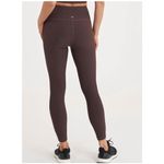 THRIVE SOCIETE Ribbed High Waisted Leggings Brown Size Small Activewear Photo 1