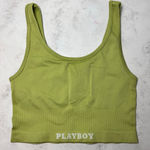 Playboy by PacSun Crop Top Camisole S Lime Green Photo 0
