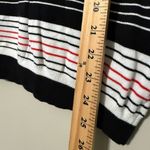 Joseph  A. women’s size large Striped Red and Blue Sweater 3/4 sleeves pullover Photo 1