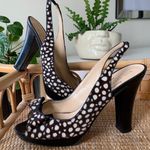 Kate Spade Giselle Slingback Peep Toe Spotted Heel Photo 0