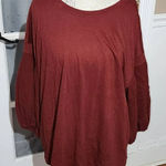 Velvet‎ By Graham Spencer For Anthropologie Womens Rust Colored Shirt Blouse 1X Brown Photo 0