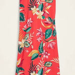 Old Navy Tropical Pink/Orange and Colorful Maxi Dress Photo 0