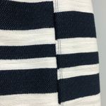 Loft NWT The Tweed Navy & White Stripe Illusion Shift Skirt Size 0 Colorblock Photo 2