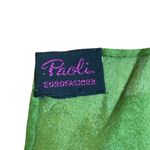 70s MCM Scarf Green Geometric Paoli Eurofashion made in Japan Photo 4