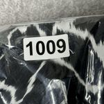 Chico's  Shirt Women Medium Black White Animal Print Tie Front Casual Edgy Neutral Photo 8