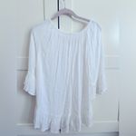 Beach lunch lounge flowy white top size small Photo 1