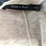 Doe & Rae  Beige Long Sleeve‎ Shirt With Lace Sides Size Small Photo 4