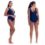 Cover Girl Navy Blue Gold Lace Up V Photo 2