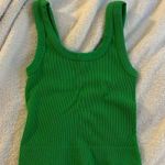 Lounge Green Ribbed Workout/ Tank Photo 0