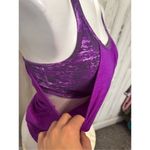 Athleta  purple active top with sports bra Photo 8