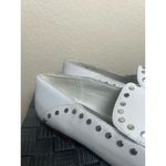 Bleecker and Bond  White Arianna Loafers Women's Size 9 Studded Leather RockN'Roll Photo 10