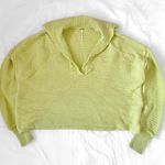 Free People Marlie Pullover in Acid Lime Photo 1