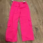 Love Tree  Nylon Cargo Baggy Parachute Pants for Women in hot Pink large‎ Photo 3