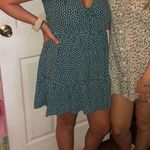 SheIn  Green Floral Mini Dress with Buttons Photo 8