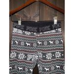 Victoria's Secret  Pink XS Pajama Pants PJ Leggings Christmas Snowflake Photo 1