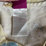 Disney  Scrub Top‎ Womens 2XL Yellow Cotton Tinkerbell Pockets Photo 6