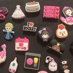 Lot of 27 Snap In Shoe Charms Women Girls Empowerment Makeup Food Sports Photo 2