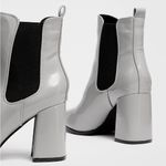 Nasty Gal Square Toe Heeled Chelsea Boots, Grey Size EU 39 New w/o Box Photo 4
