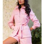Trina Turk ππ Baristo Short ~ Leatherette Desert Rose Pink 10 NWT Photo 4